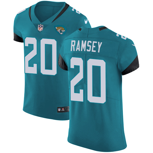 Nike Jaguars #20 Jalen Ramsey Teal Green Team Color Men's Stitched NFL Vapor Untouchable Elite Jersey - Click Image to Close
